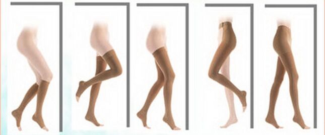 Types of compression hosiery for varicose veins